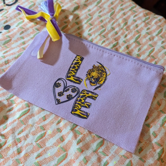 NWT 🔥 handmade cotton canvas 2 pc. tote & pouch BUNDLE: YOU PICK YOUR 🐯TIGER🐯 - Picture 4 of 8